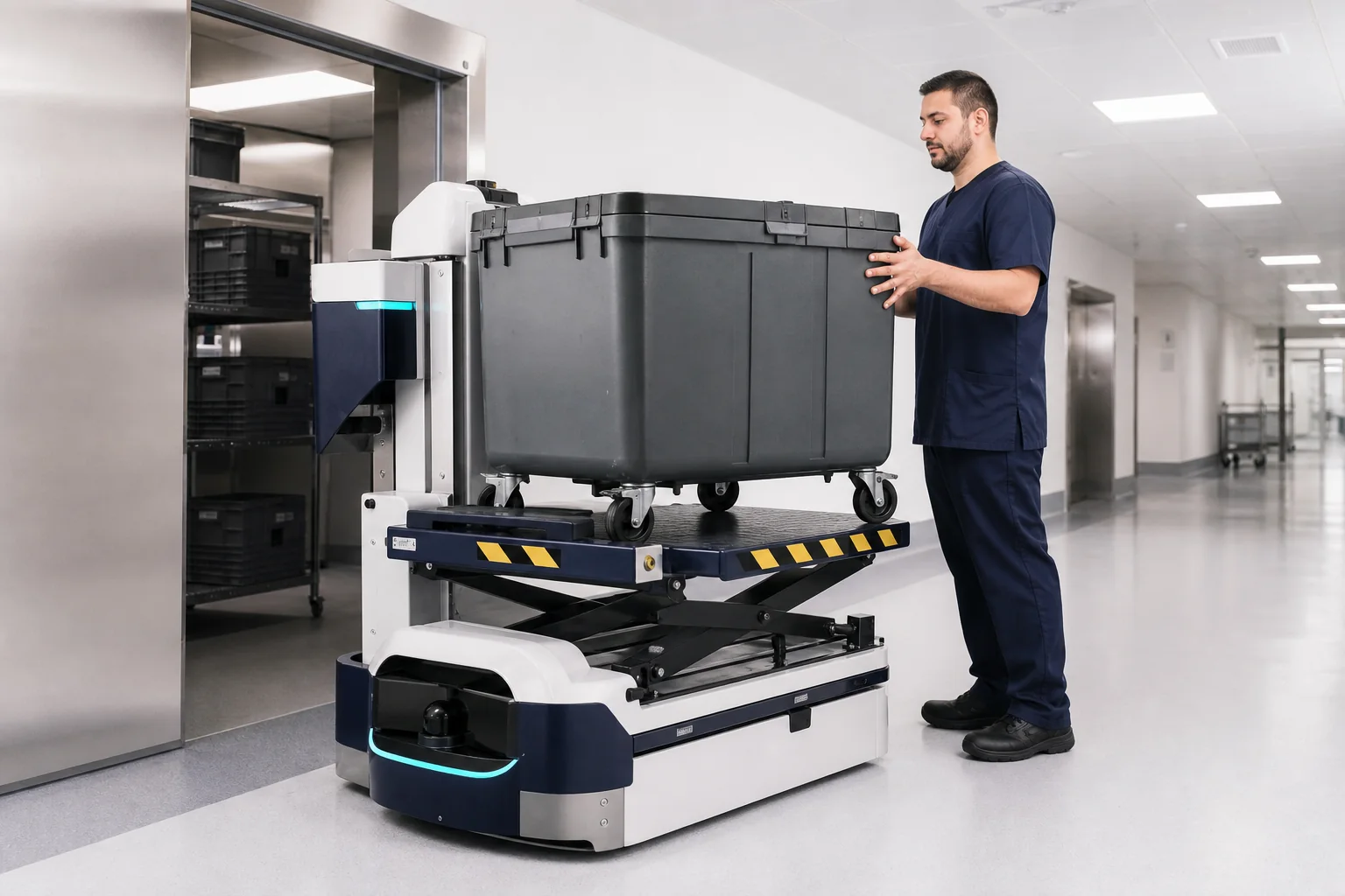 Robot For Transport 100 en situation professionnelle
