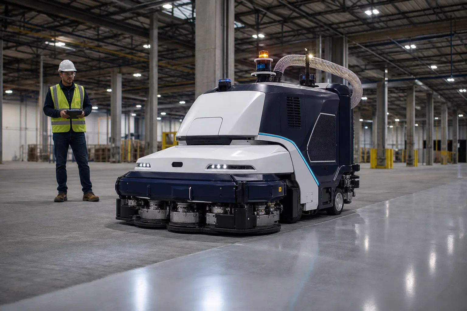 Robot For Ponçage 850 en situation professionnelle